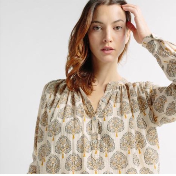 Matta Bheeti Treetop Top Size Medium in Gold - Picture 3 of 12